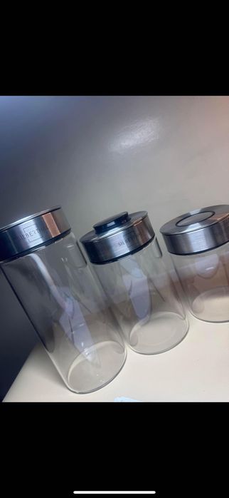 Zestaw pojemników kuchennych szklanych SILBERTHAL