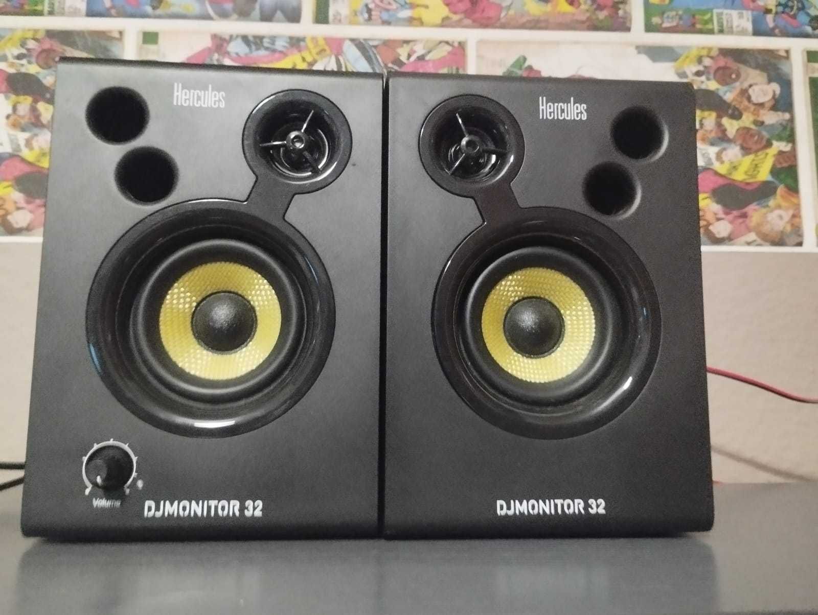 Colunas Dj Monitor 32 Hercules