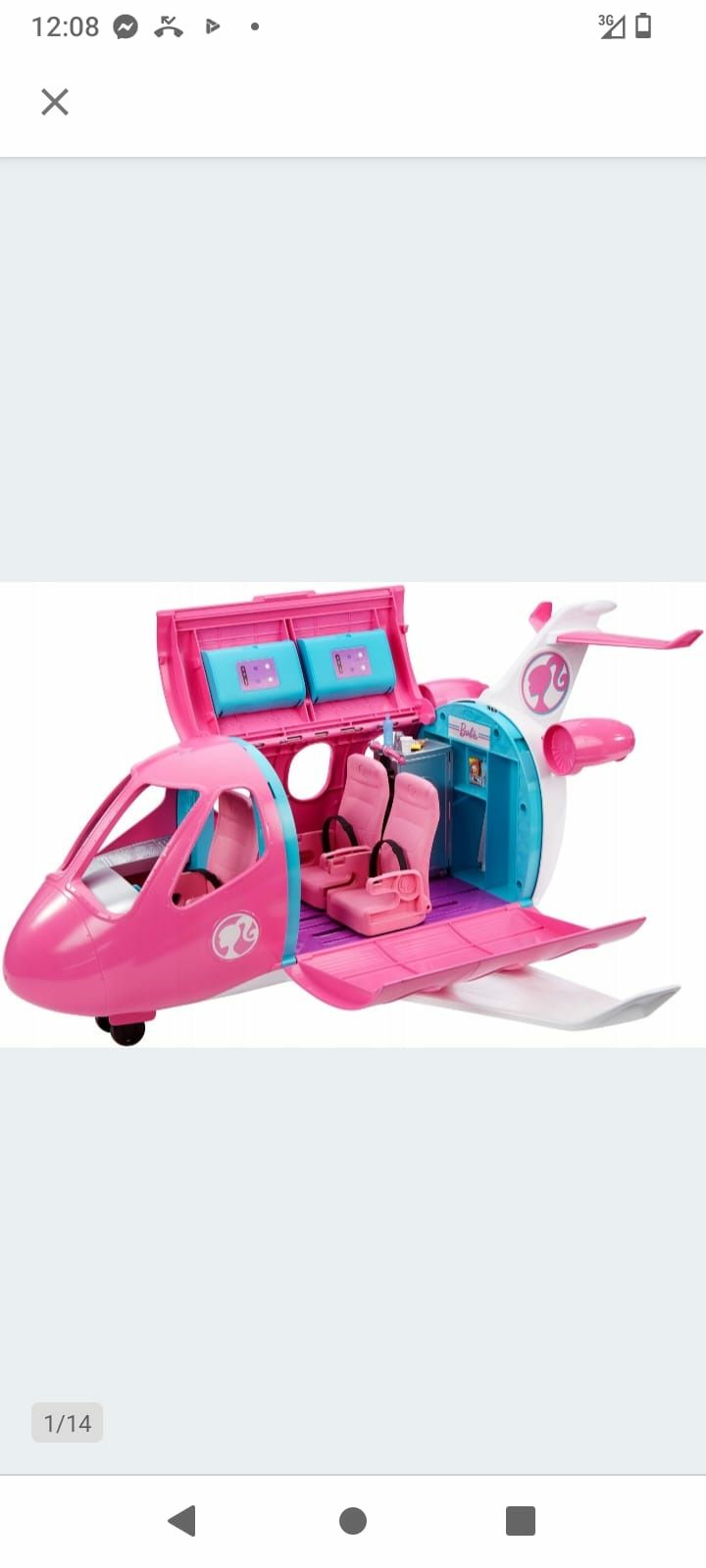 Samolot Barbie Różowy