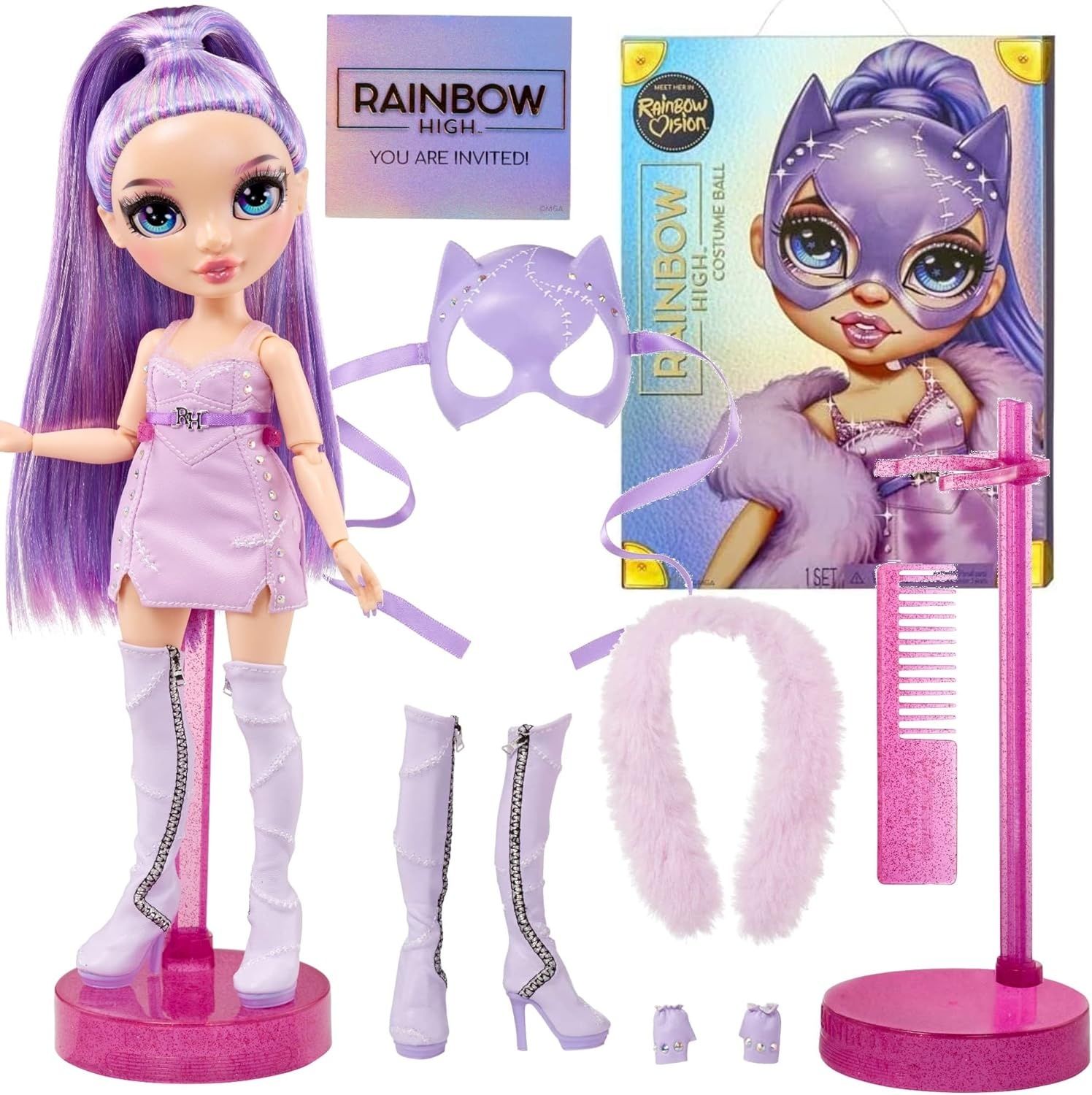 Оригінал Rainbow high amaya skyler slime crystals lol лол violet слайм