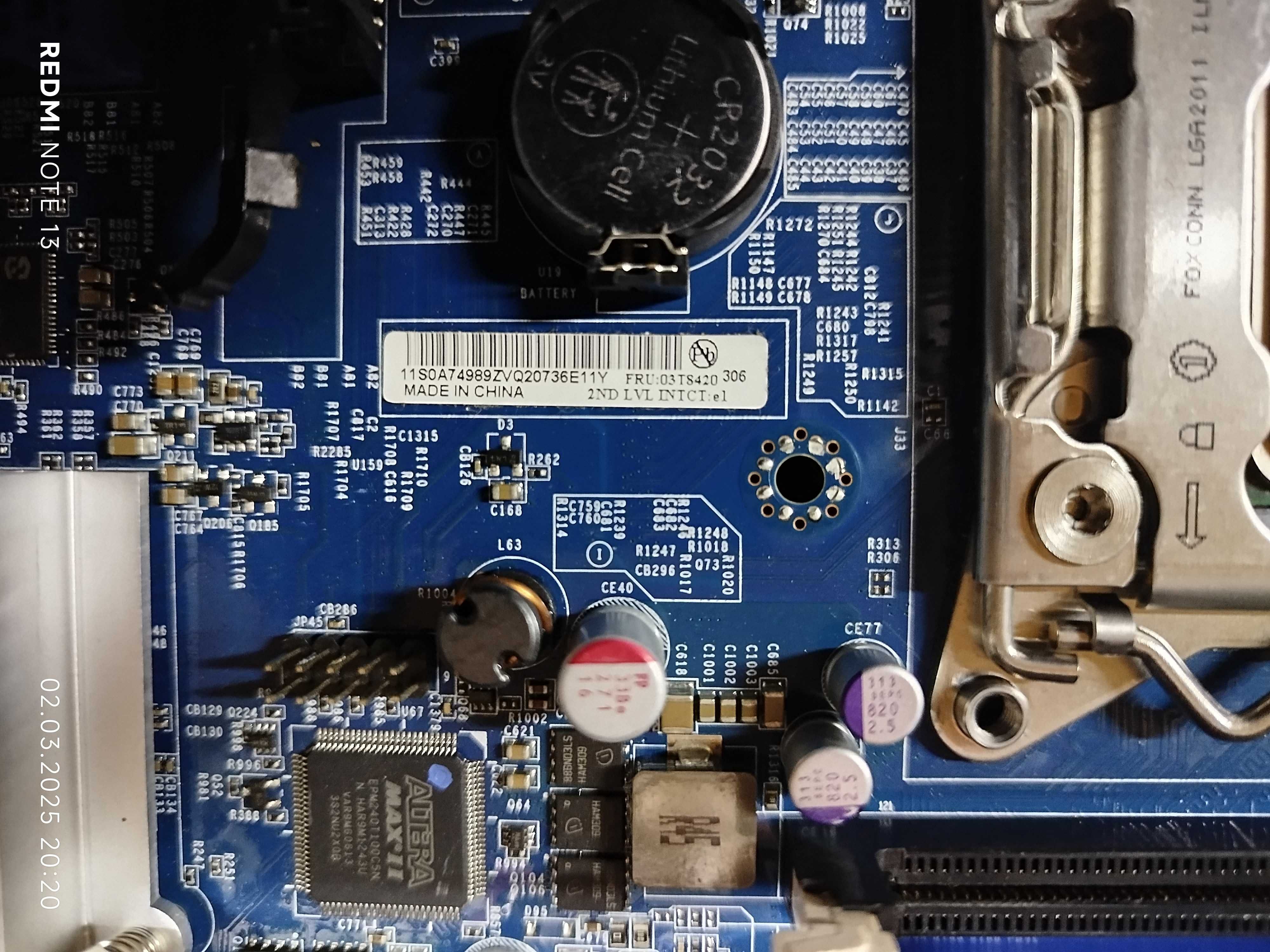Материнская плата Lenovo S30 + Intel Xeon E5-2620