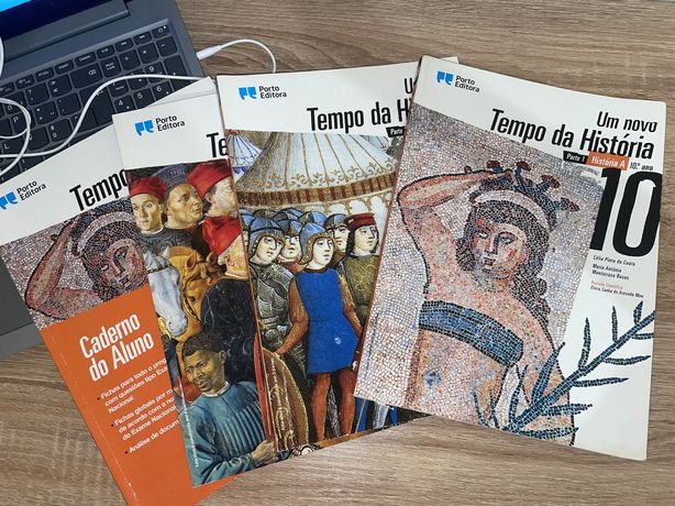 Livros escolares História A 10º ano + caderno do aluno