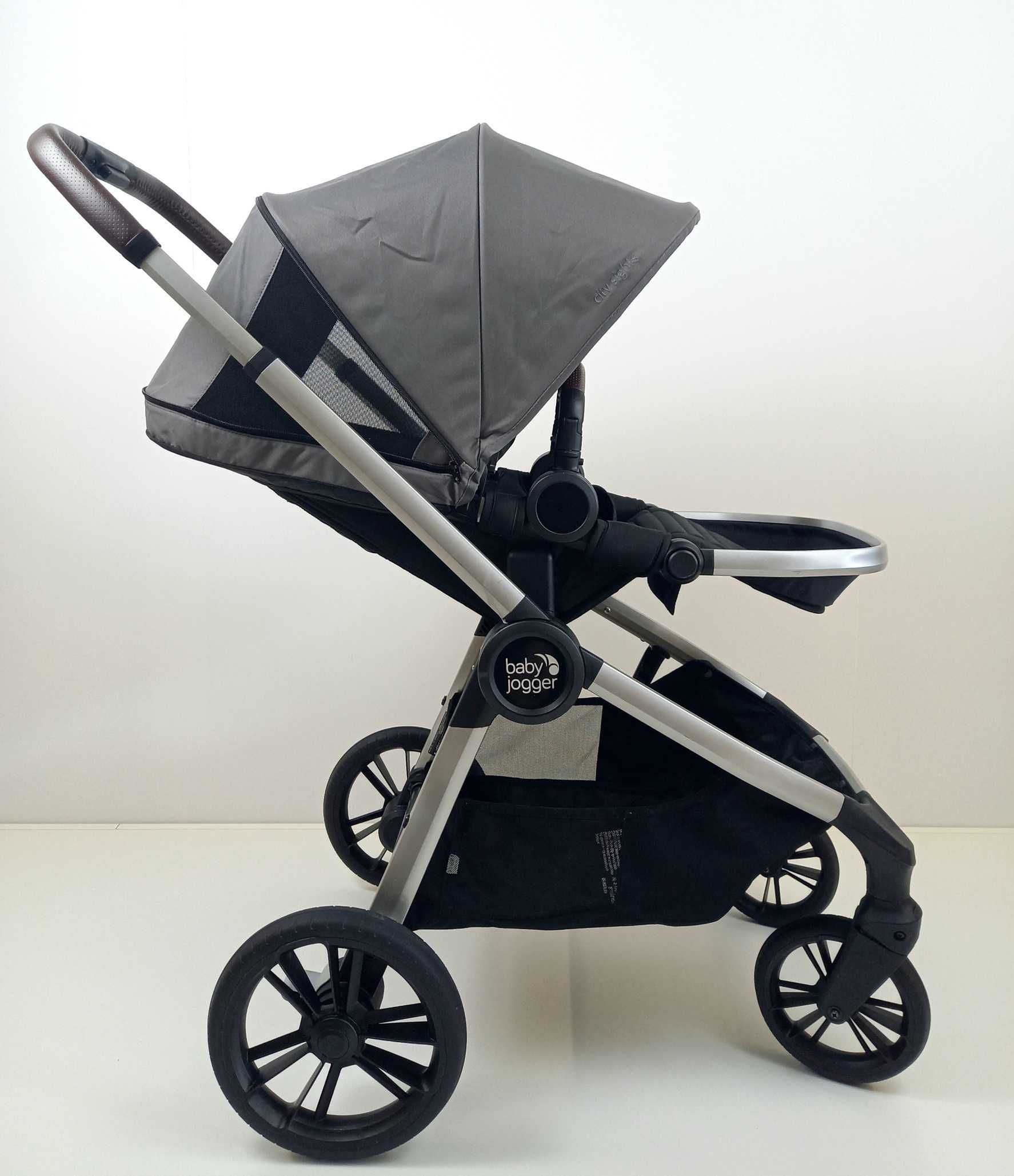 Wózek spacerowy Baby Jogger City Sights Dark Slate przód tył do 22 kg