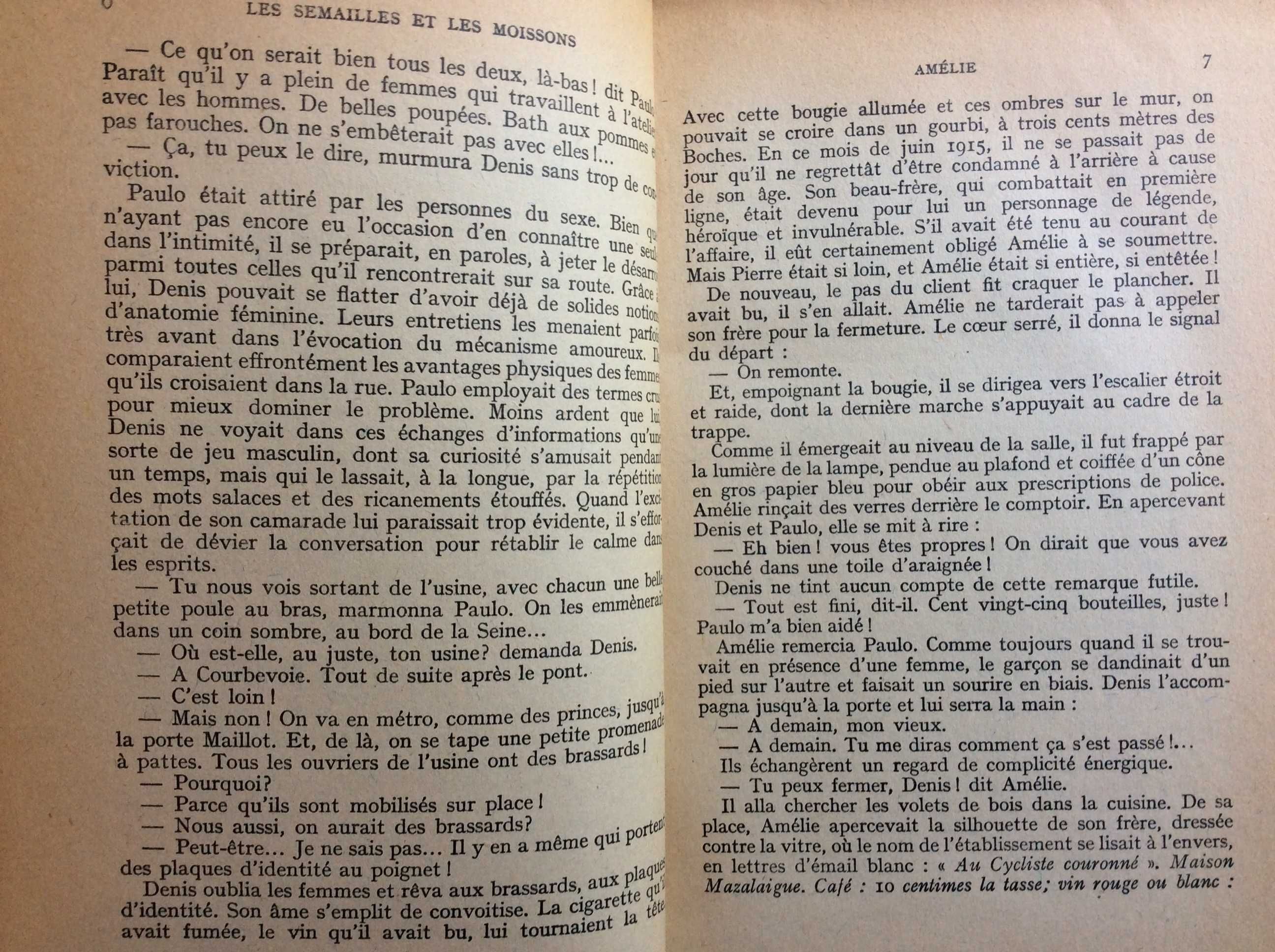 Amélie. Romance.  Henri Troyat, 1955. Excelente encadernação. Livro 7