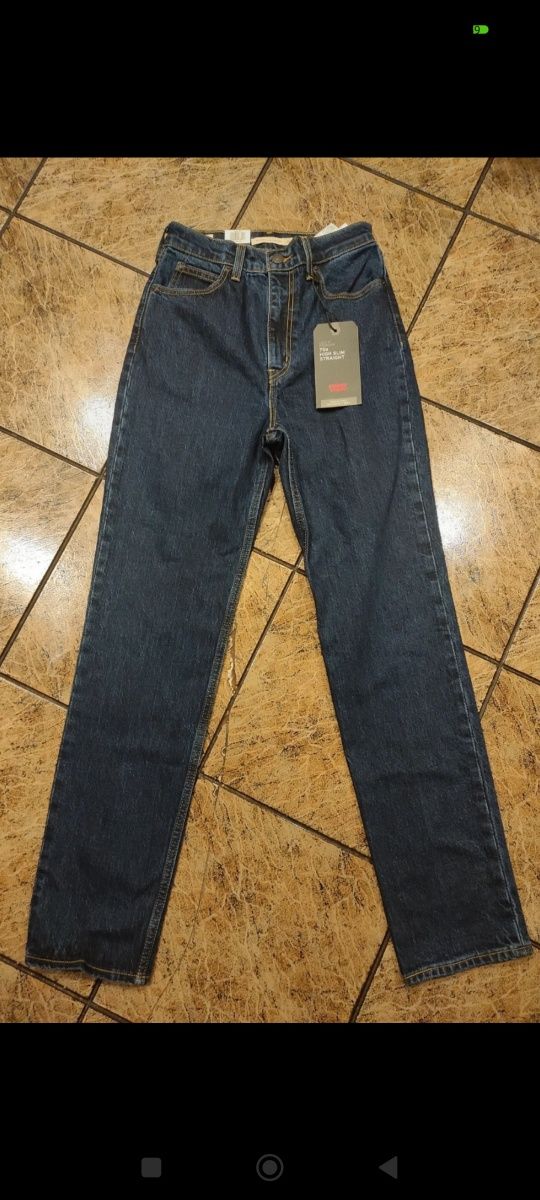 Spodnie dżinsy Levi's 70s high slim straight