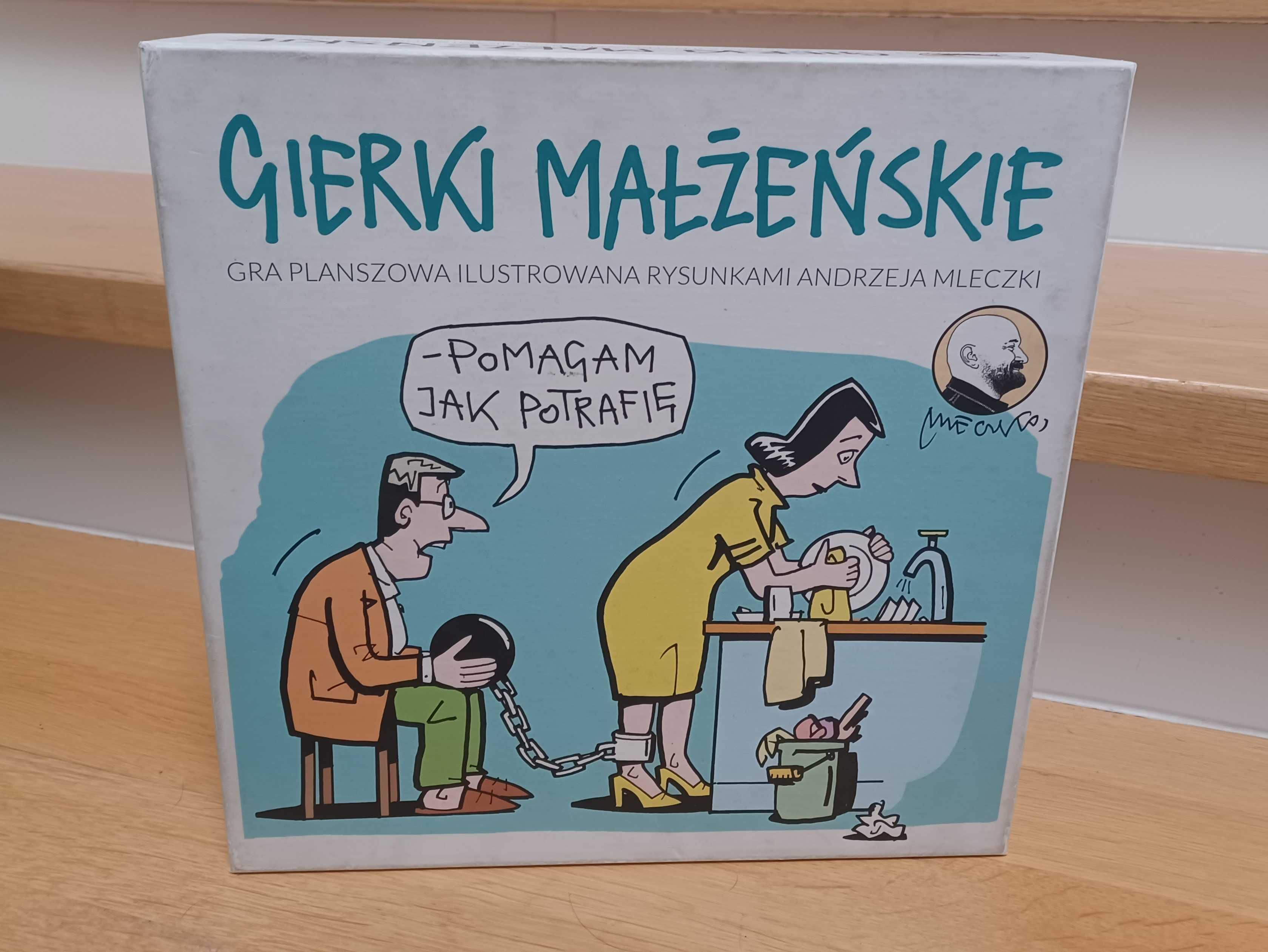 Gierki Małżeńskie - Gra planszowa dla par z ilustr. Andrzeja Mleczki!