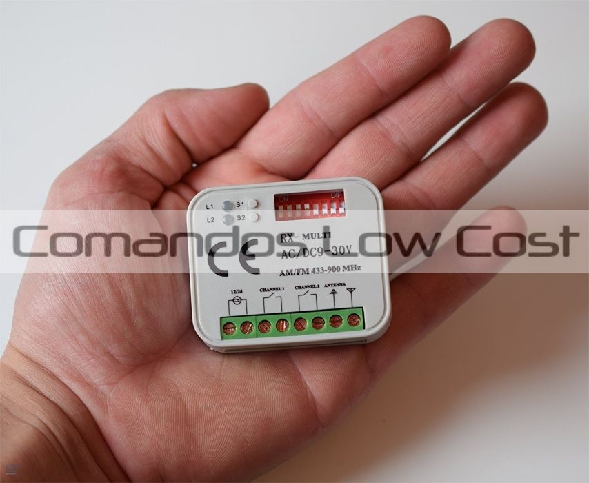 Receptor de Garagem RX-Multi Frequências 300-868MHZ