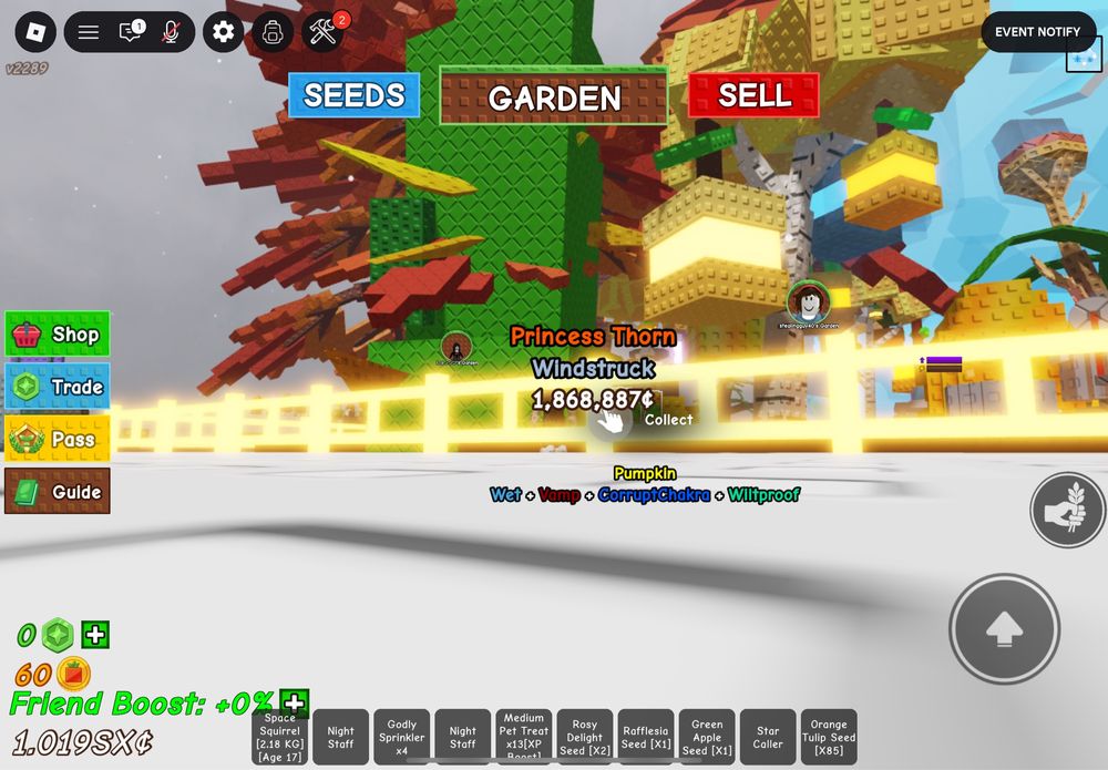 Princesse  thorn wirtualna rzecz roblox grow a garden