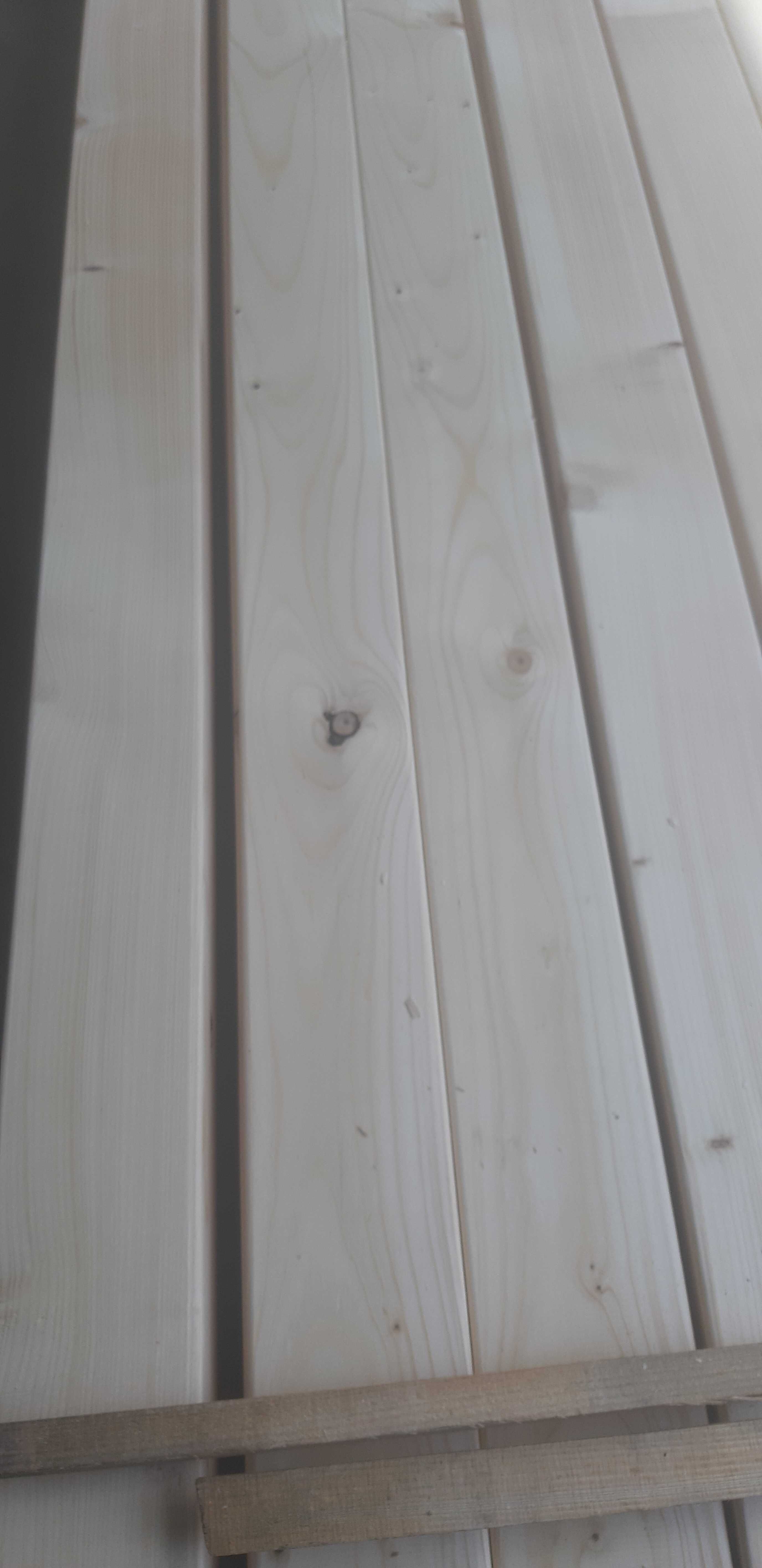Deski elewacyjne suche strugane 21x190 mm w długości  4 i 5 metrów