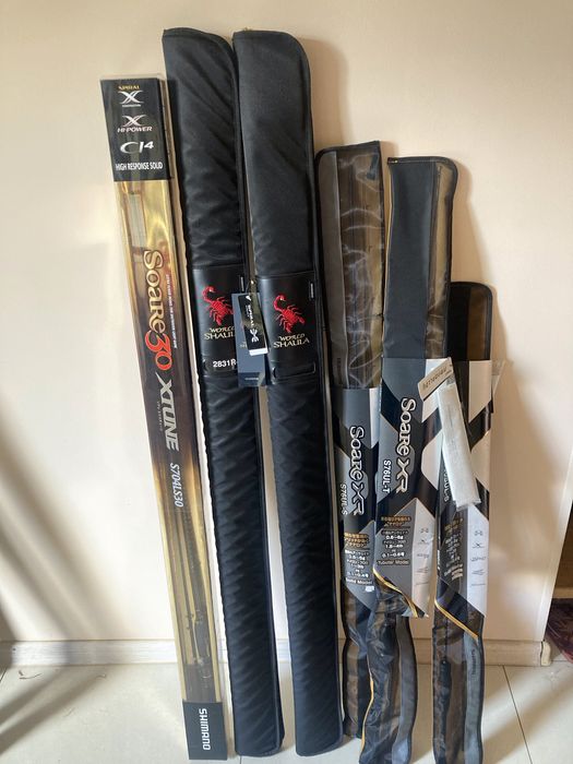 Спінінгові вудилища: Shimano/Breaden/Graphiteleader/Gamakatsu/Xesta.