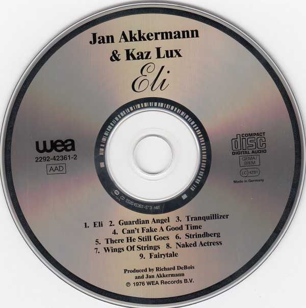 Jan Akkerman & Kaz Lux ‎– Eli