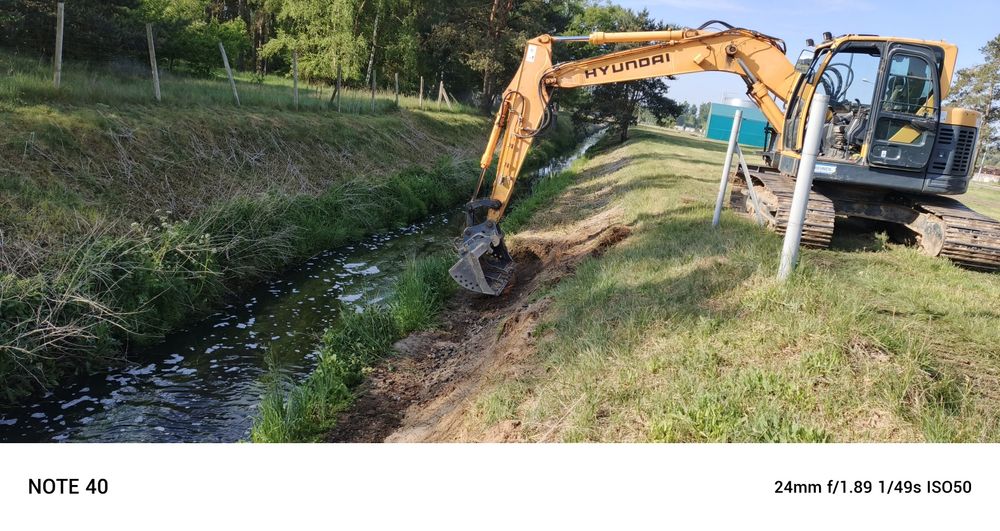 Usługi koparką gąsienicową 16 ton