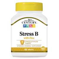 Комплекс вітамінів групи B 21st Century Stress B With Zinc 66tabs