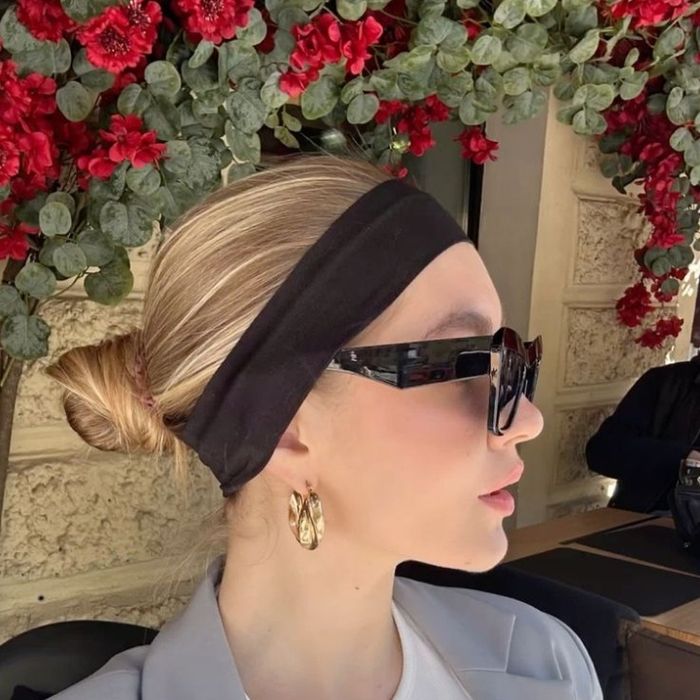 Пов'язка на голову чорна