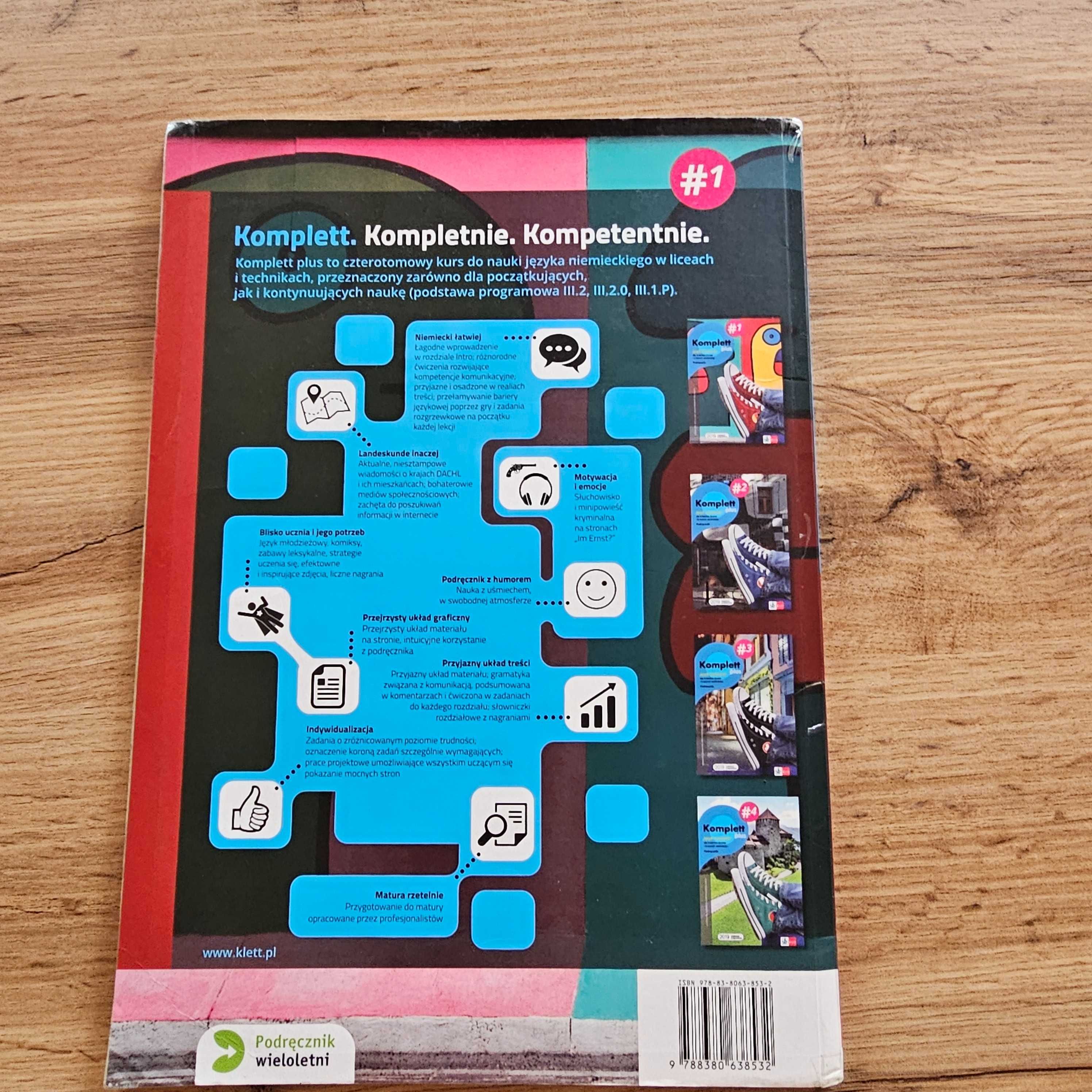 Komplett plus 1 język niemiecki podręcznik