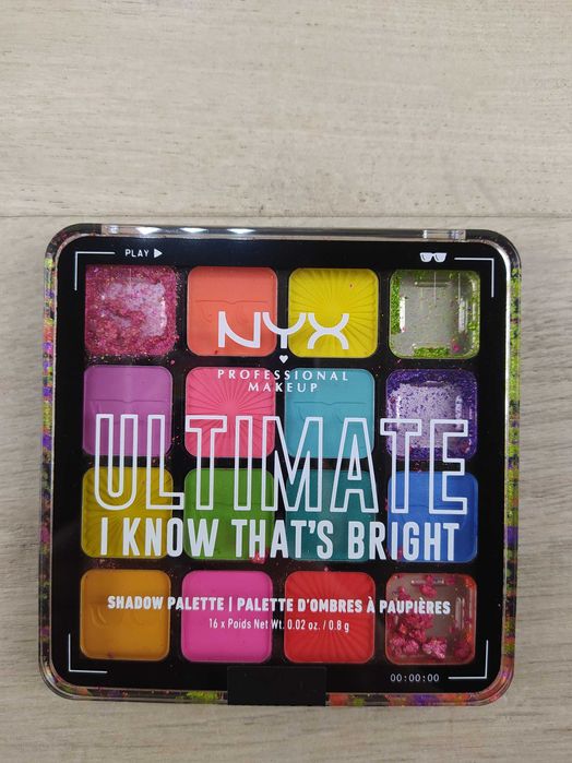 NYX Pro Makeup Ultimate Paleta Cieni 04 Brights USZKODZONE