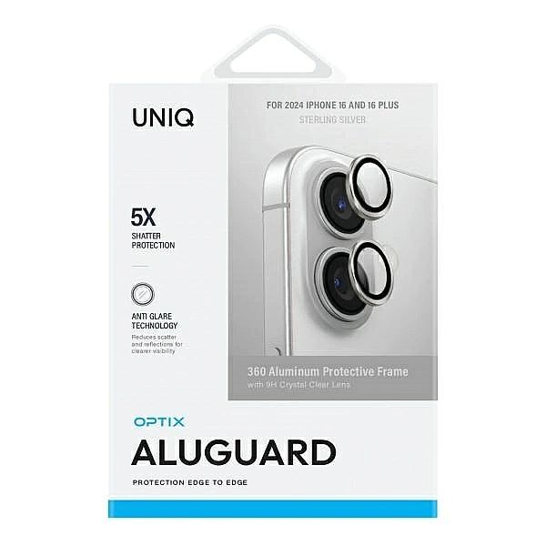 Szkło na aparat UNIQ Optix Aluminium Camera Lens Protector z aplikator