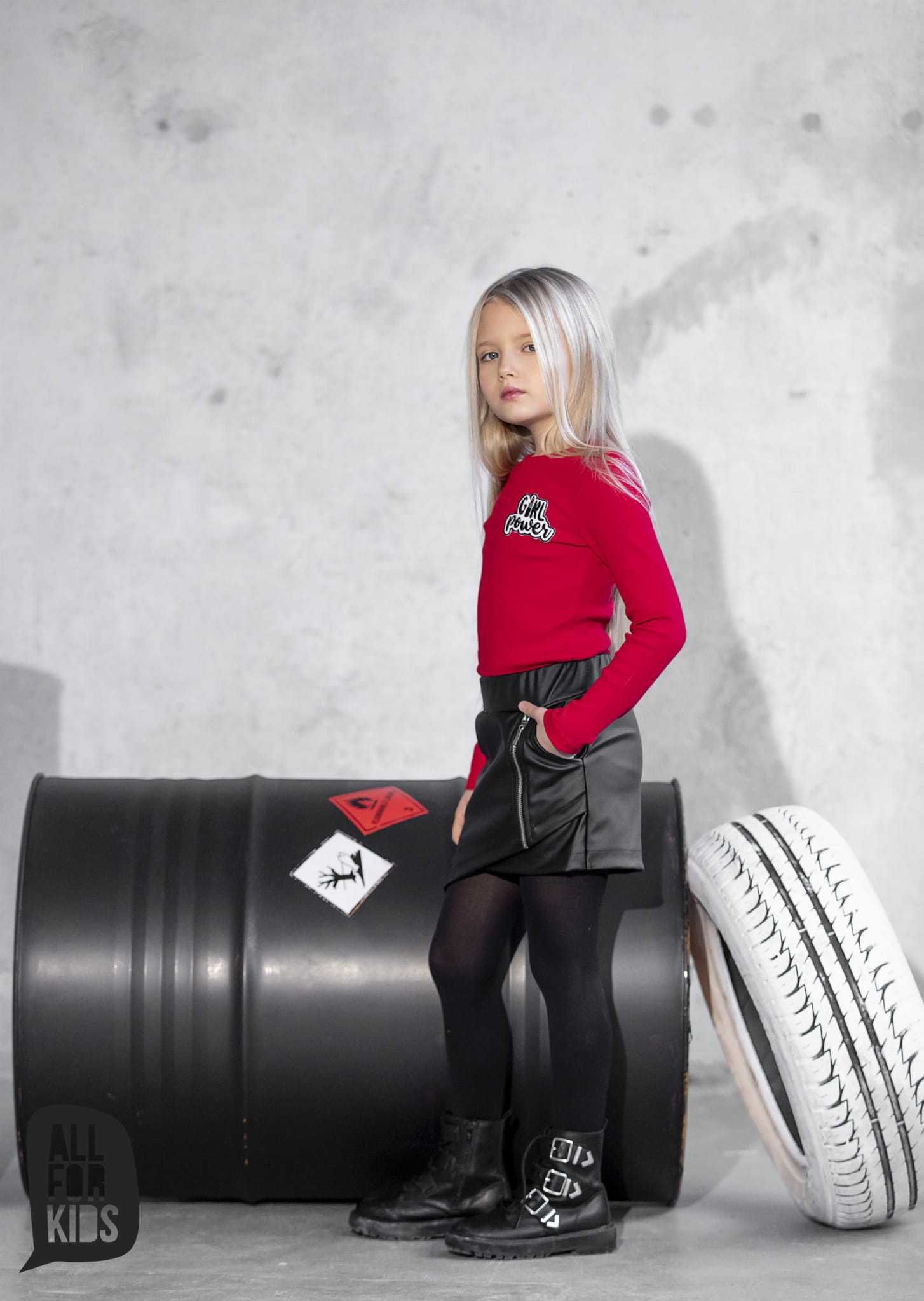 Prążkowana bluzka od All for Kids