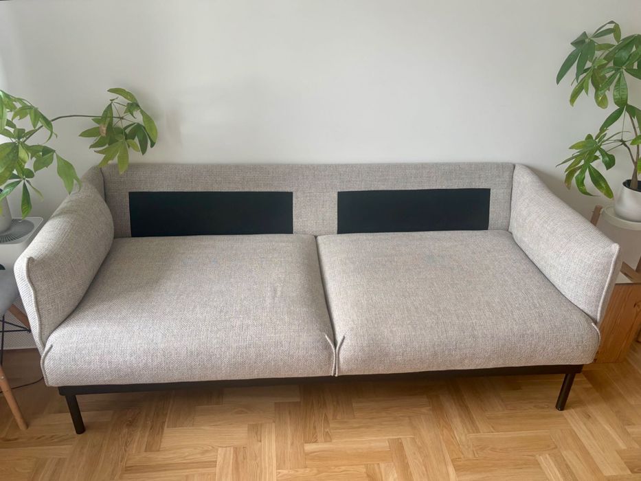 IKEA APPLARYD Sofa 2 osobowa Lejde szary czarny