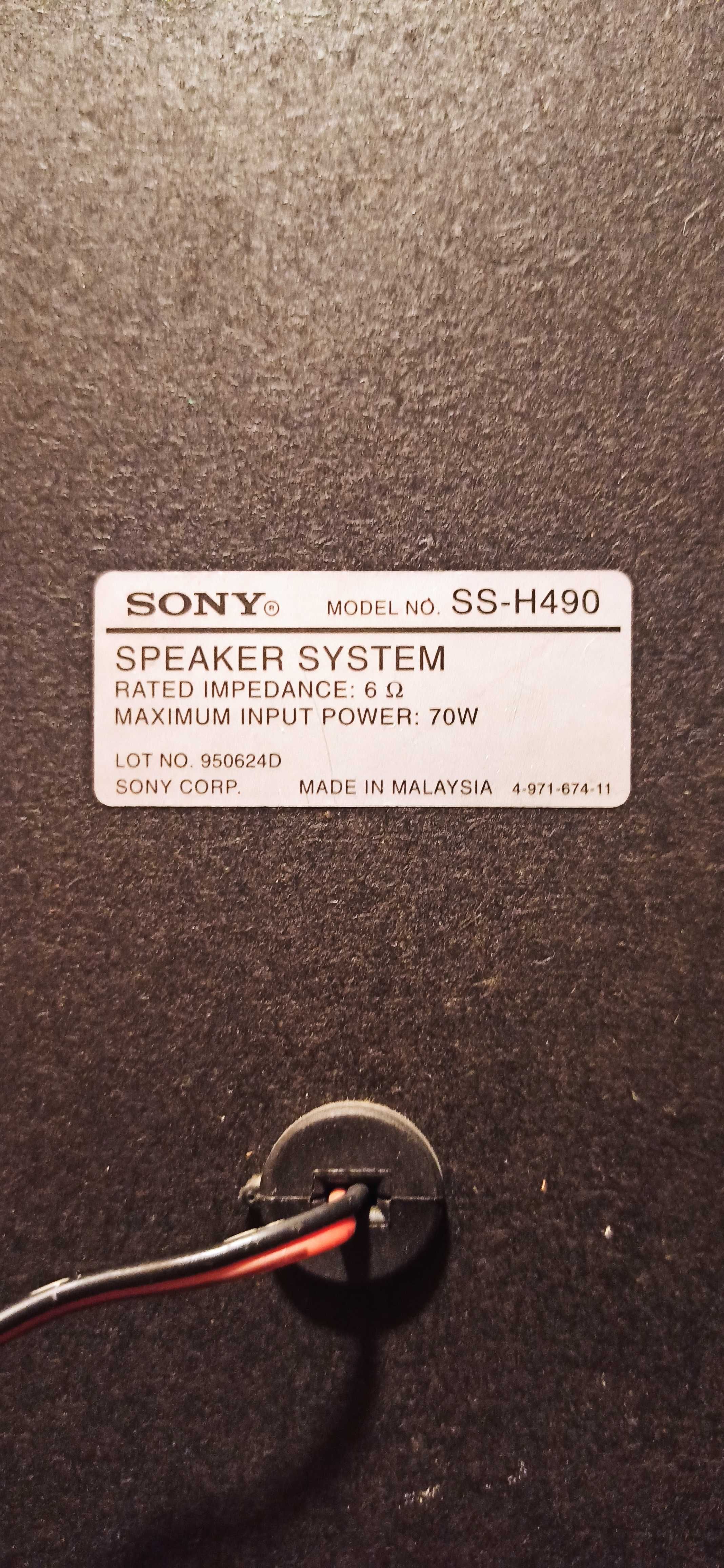 Kolumny SONY SS H490  Głośniki