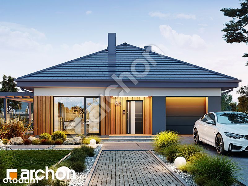 Nowoczesny dom 130 m² z garażem i tarasem