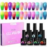 conjunto de 10 vernizes de gel termicos