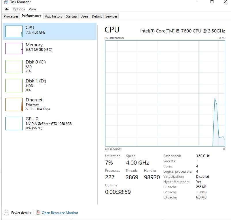 Computador Asus Desktop Intel i5-7600 NVIDIA GeForce GTX 1060 6GB