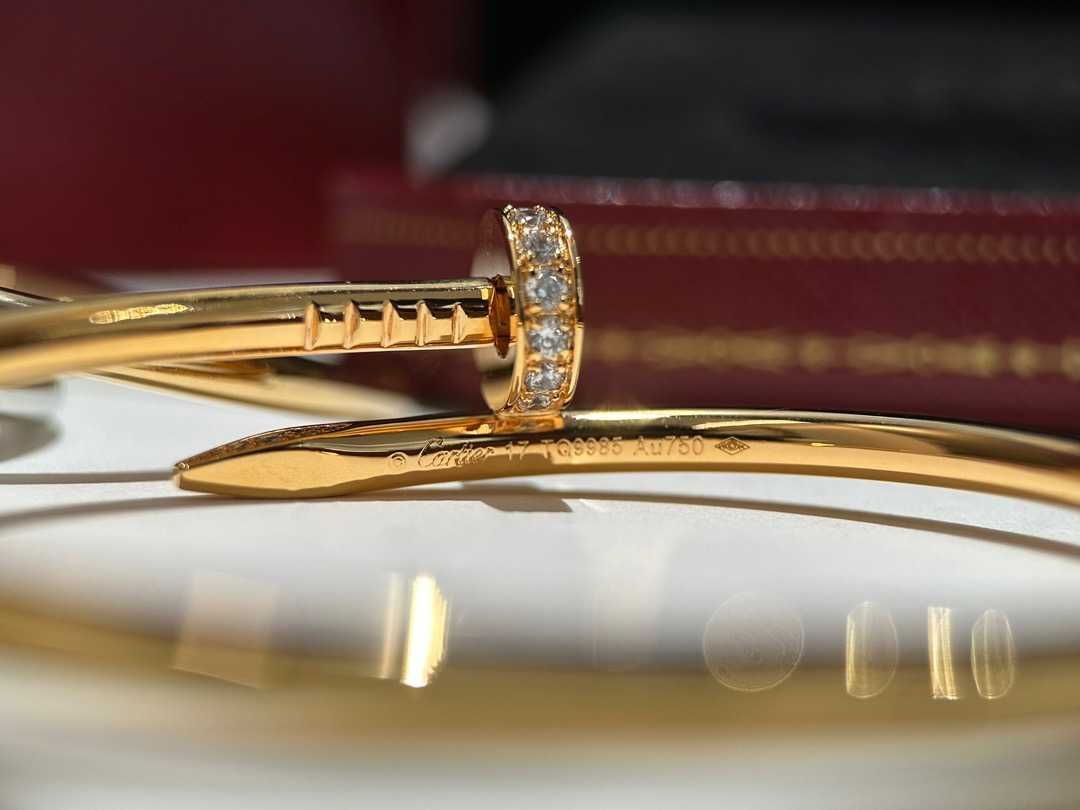 Браслет широкий/узкий — Cartier Juste un Clou (Гвоздь) Diamond/s