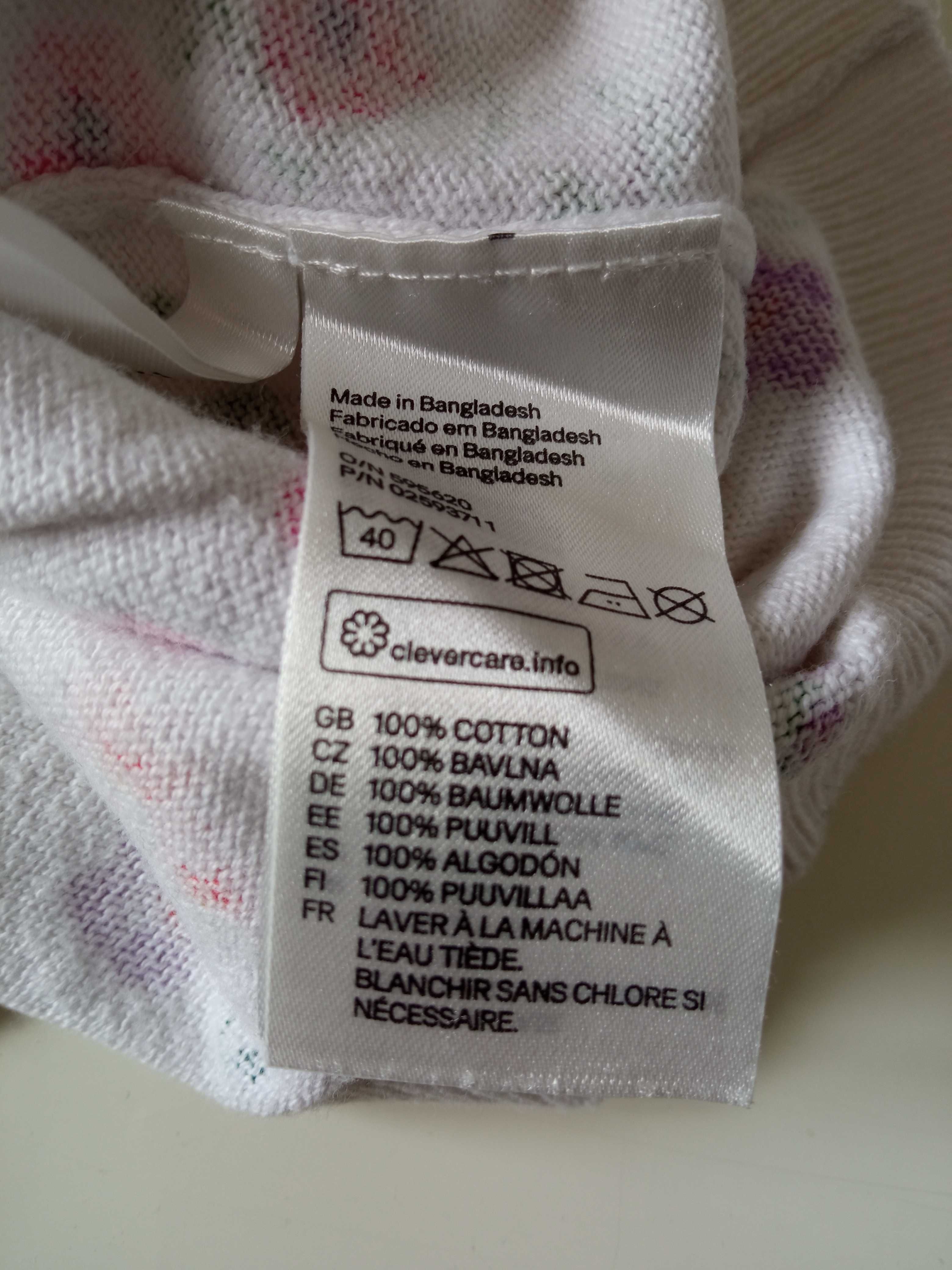 H&M sweterek dziewczęcy rozpinany r 122/128