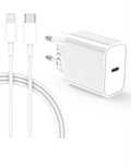 Amoner iPhone 20 W USB C ładowarka z kablem ładującym 1 m