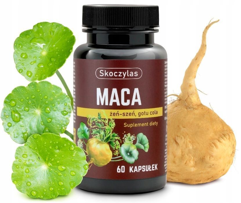 Odkryj Magiczną Moc! Maca + Żeń-Szeń + Gotu Cola - Razem Dla