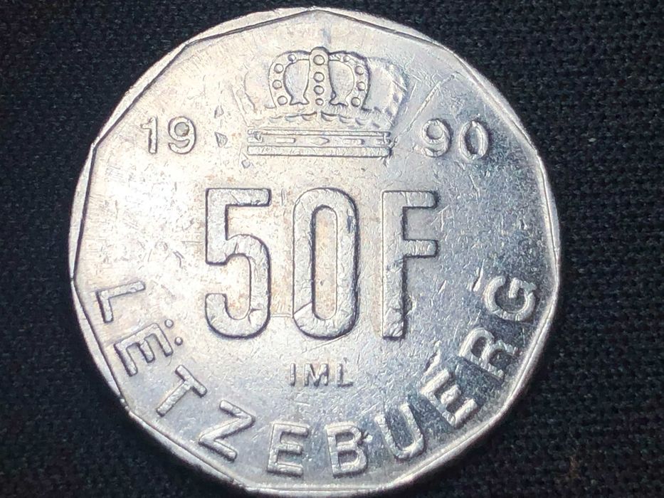 Luxemburgo 1990 - 50 Francs Cuproniquel