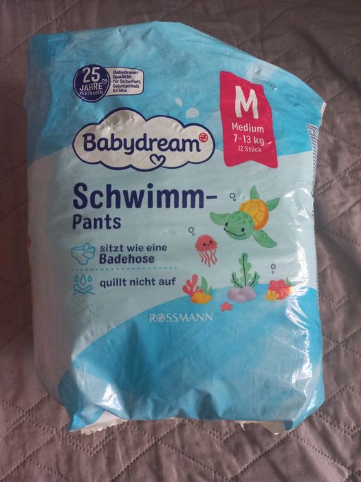 Pieluchy do pływania, pampersy, babydream  7-13 kg , 19szt