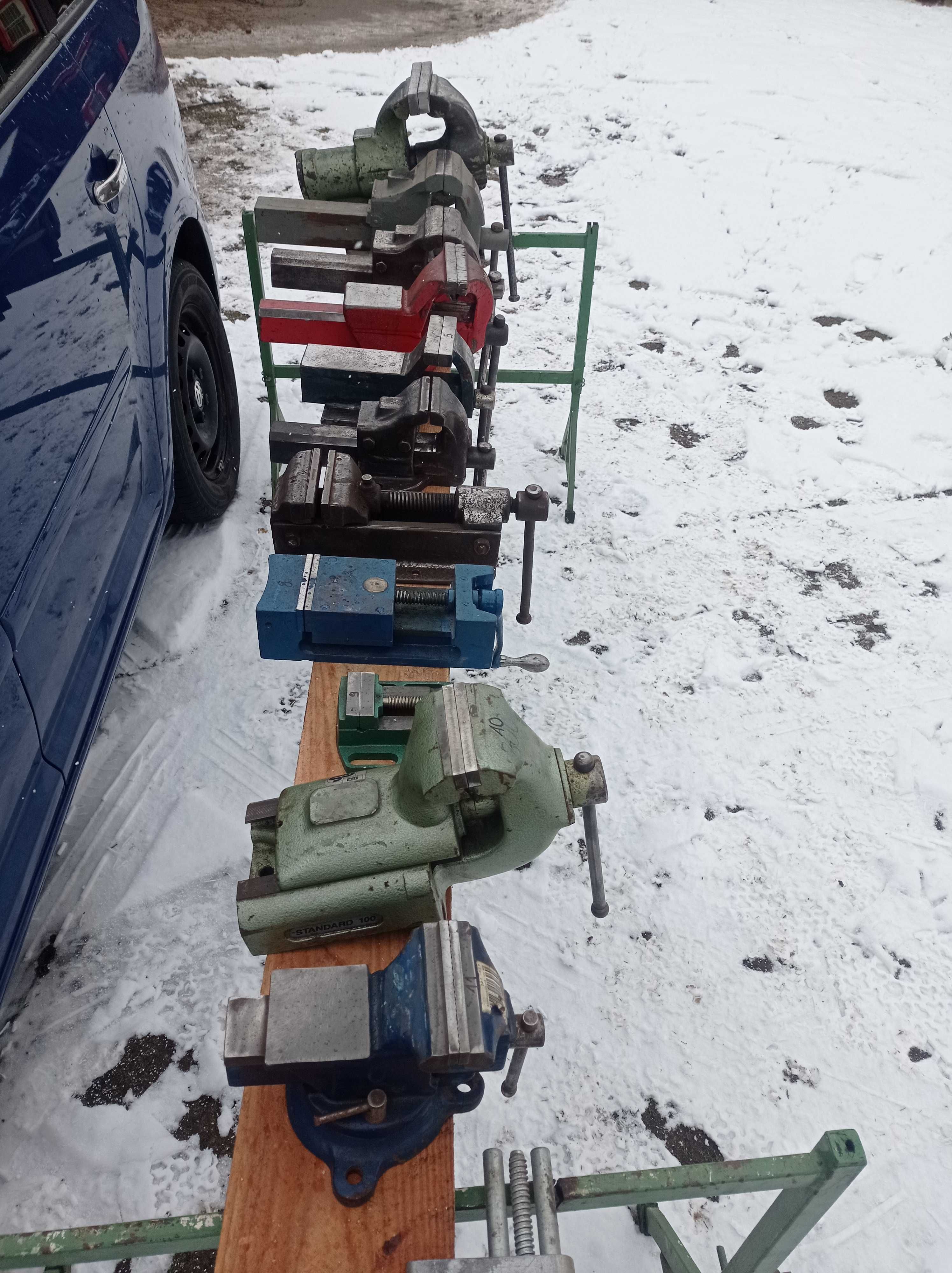 Imadło stołowe ślusarskie obrotowe maszynowe