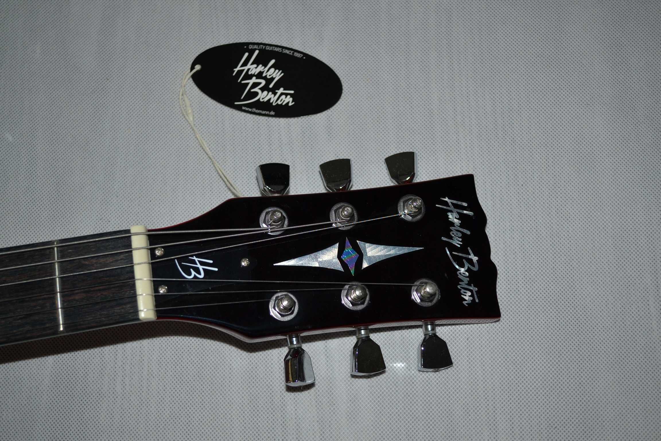 Harley Benton DC-200 Cherry nowa gitara elektryczna SG - USTAWIONA!