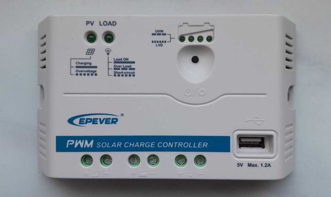 Regulator do paneli słonecznych PWM 20 A 12 V; przyczepa kempingowa