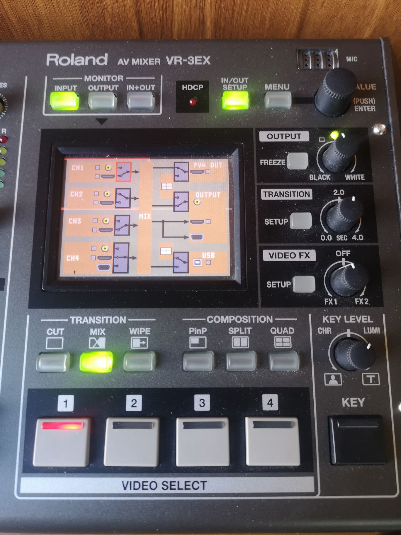 Mixer AV Roland Vr-3EX