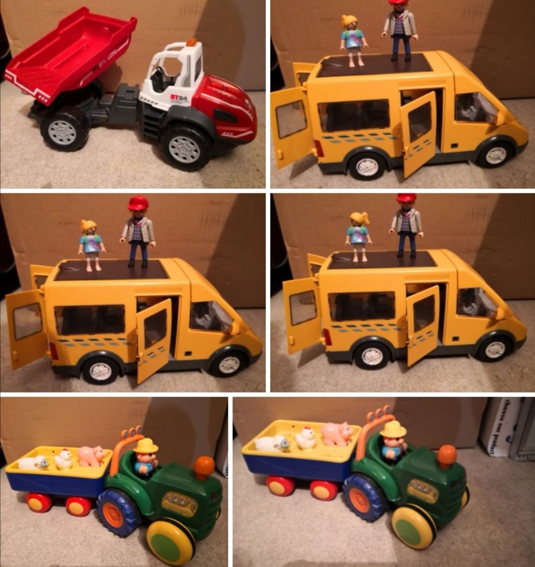 Traktorek, szkolny autobus Playmobile 55zl sztuka