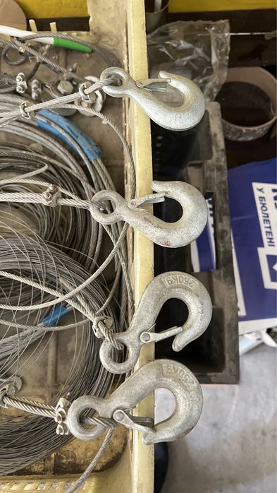 Крюк 250 кг з тросом.