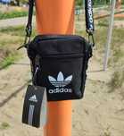 Сумка через плече Adidas/ Чорна барсетка Адідас / Спортивна сумка