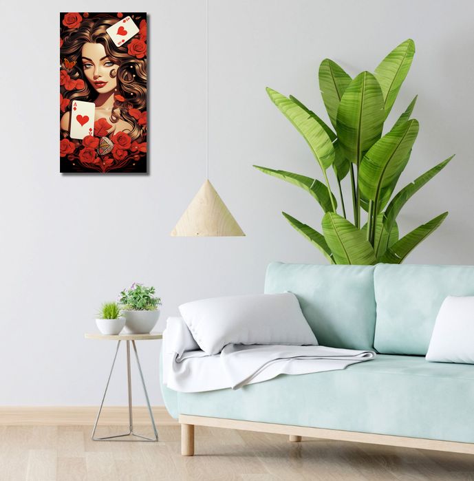 Obraz 30x60cm Różany Hazard