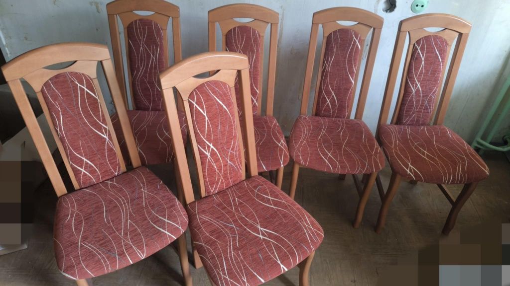Zestaw stół + 6 krzeseł – solidne, nowe, zapakowane!