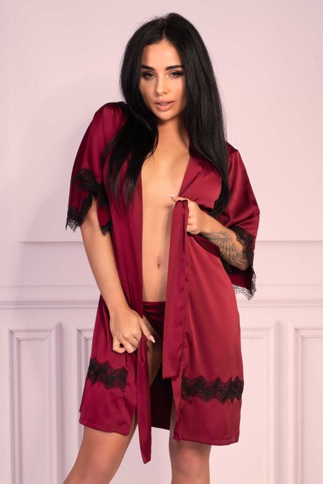 Szlafrok Aresmina Cherry Mahogany Callection LiviaCorsetti