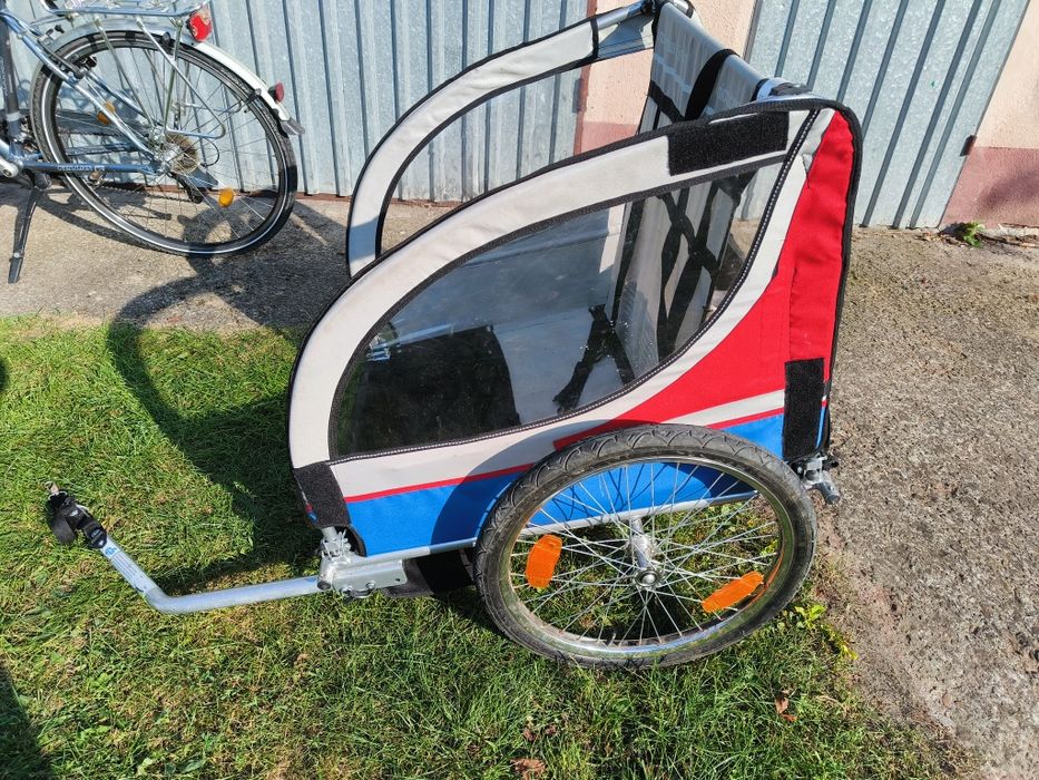 Riksza przyczepka rowerowa wozidło dla dzieci przyczepka