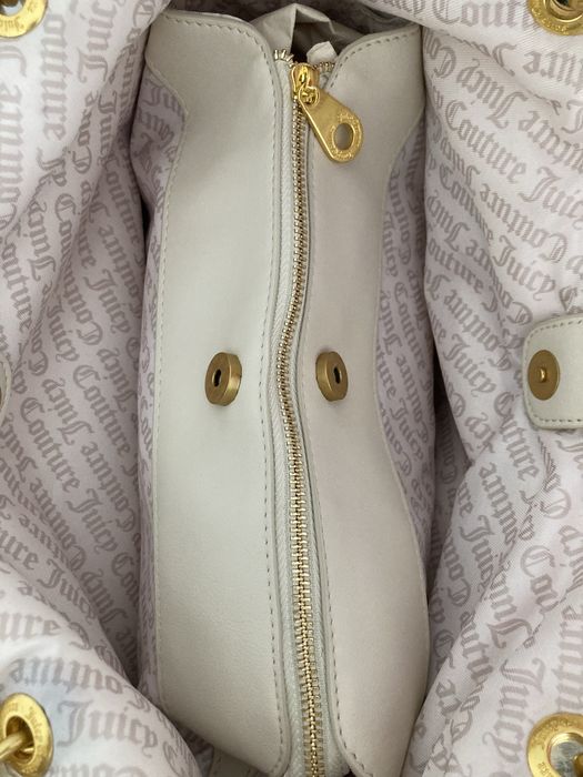 Torebka shopperka Juicy Couture A4 z włosia shopper włosie złote