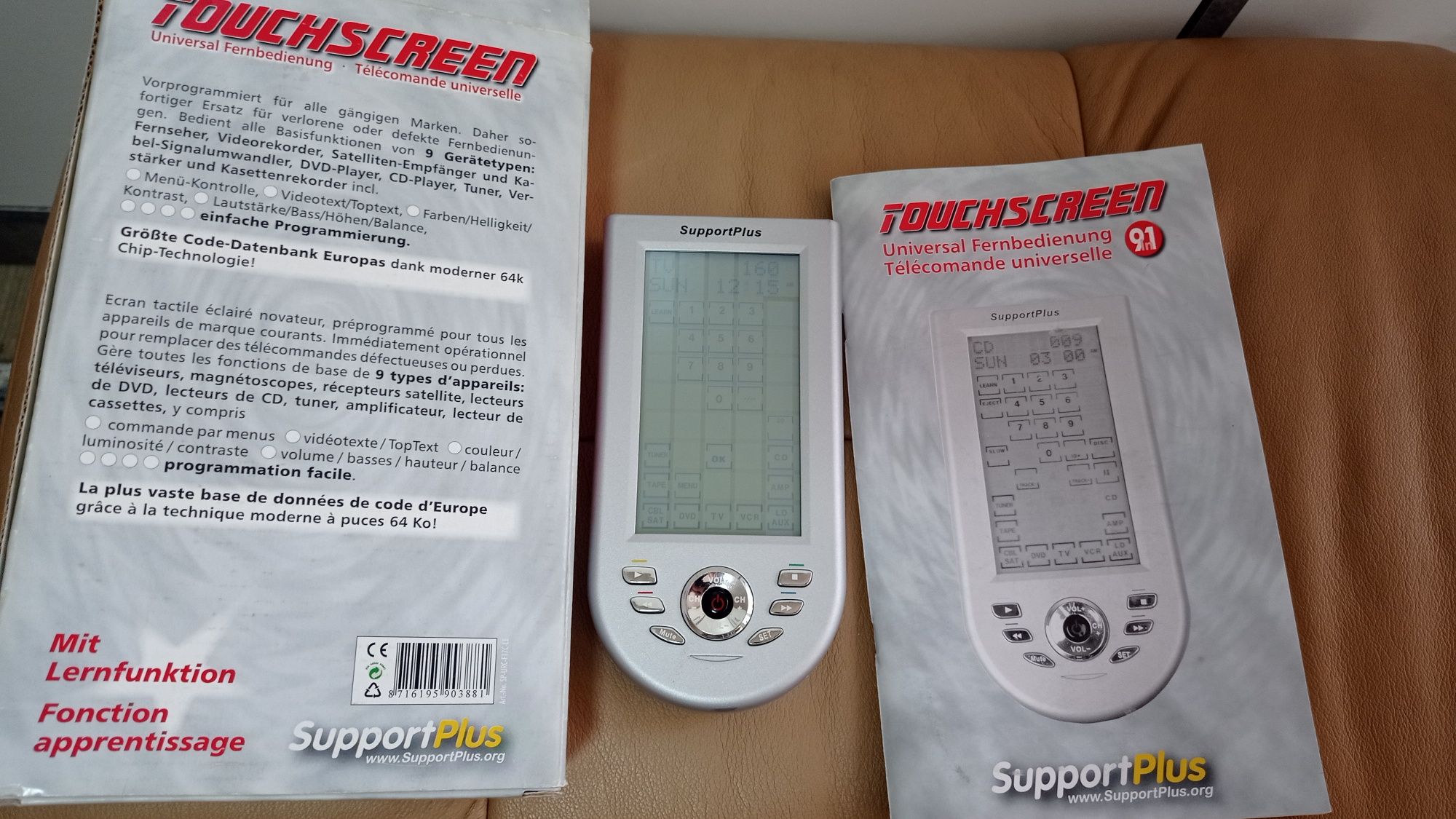 Універсальний пульт Support Plus Touchscreen 9in1 (SP-URC-F17C-LE)