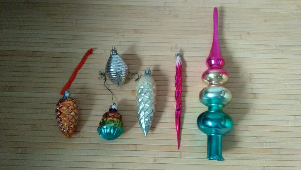 Ёлка ёлочные игрушки  винтаж СССР лот