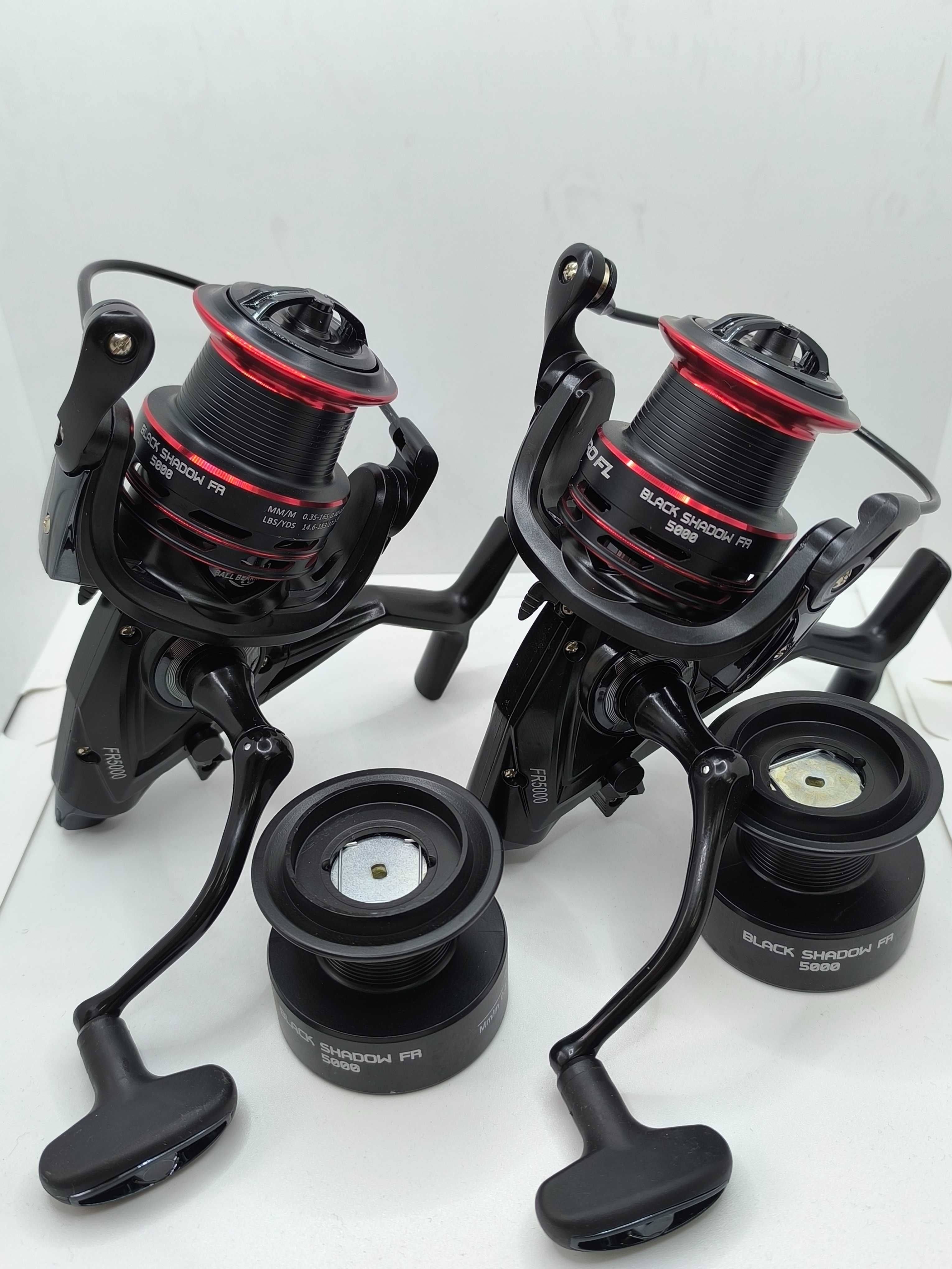 Zestaw karpiowy 2xWędka telecarp 3.3m+ 2xKołowrotek Black Shadow+Żyłka