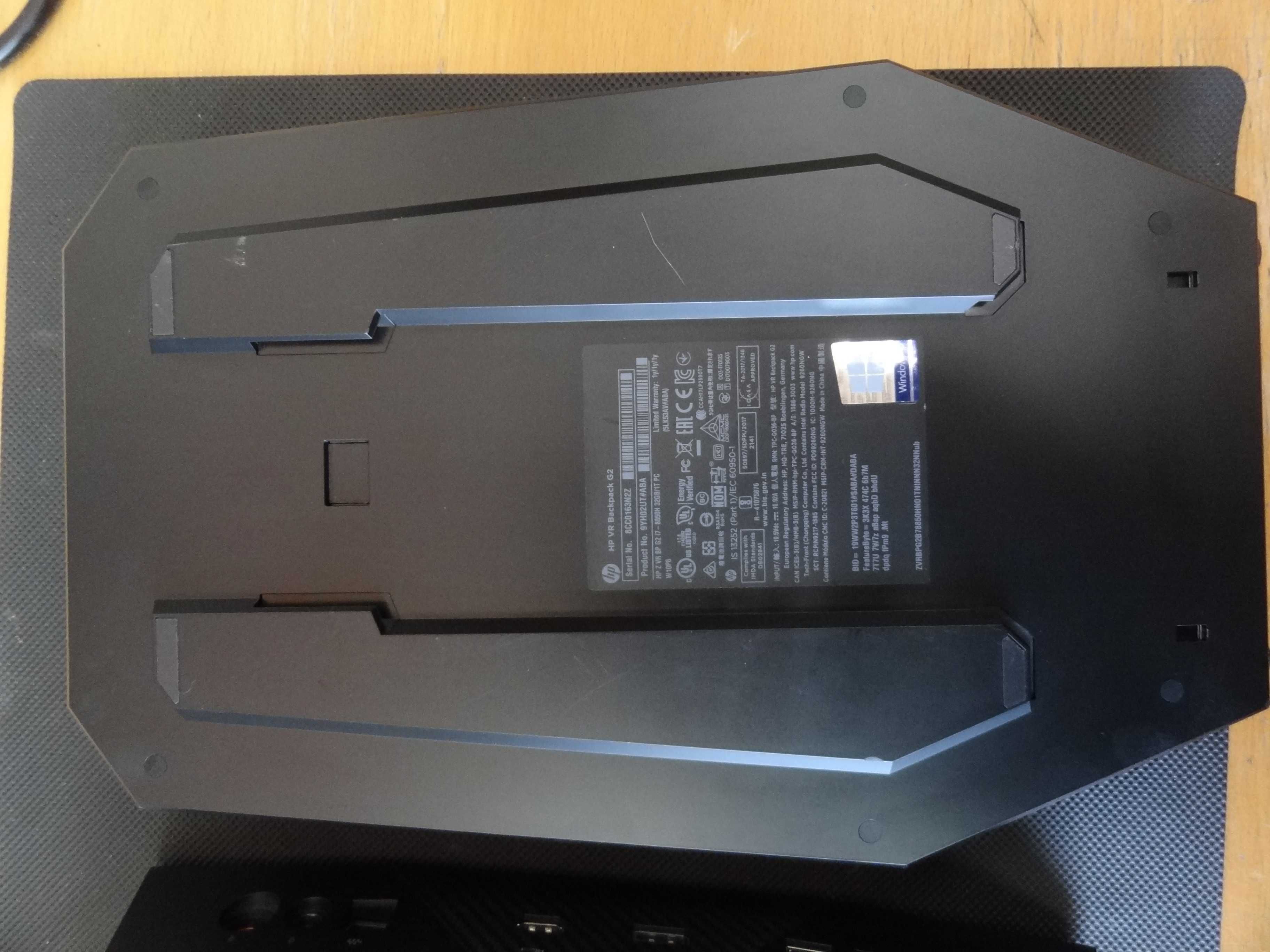 HP Z VR Backpack G2 Unit i7-8850H RTX 2080 8Gb 32Gb 1TB NVMe
