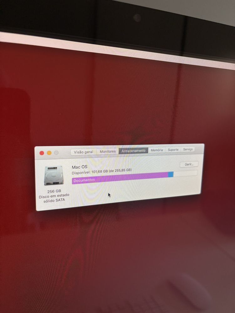 iMac 27” (meados de 2011) – 16GB RAM – 256GB – Excelente estado